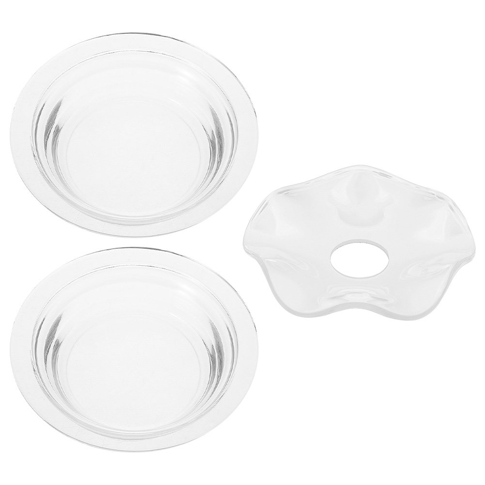 Wax Melts - Ensemble de 3 plats en verre