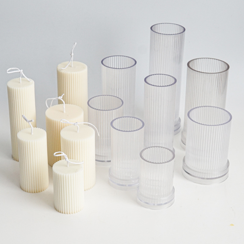 Candle Making Kit - Nouveau bricolage à fines rayures rondes