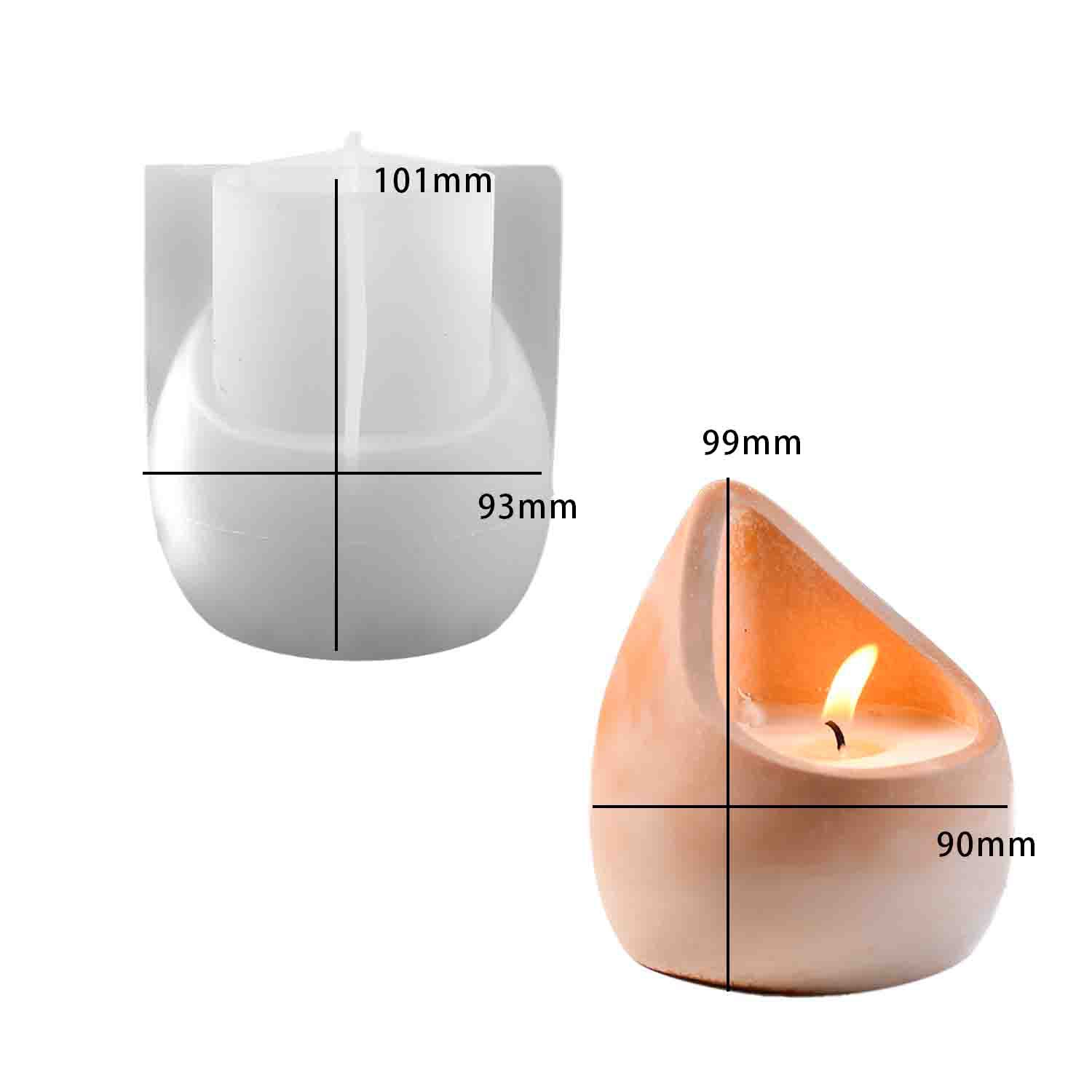Candle Containers - Moule en silicone DIY pour bougie