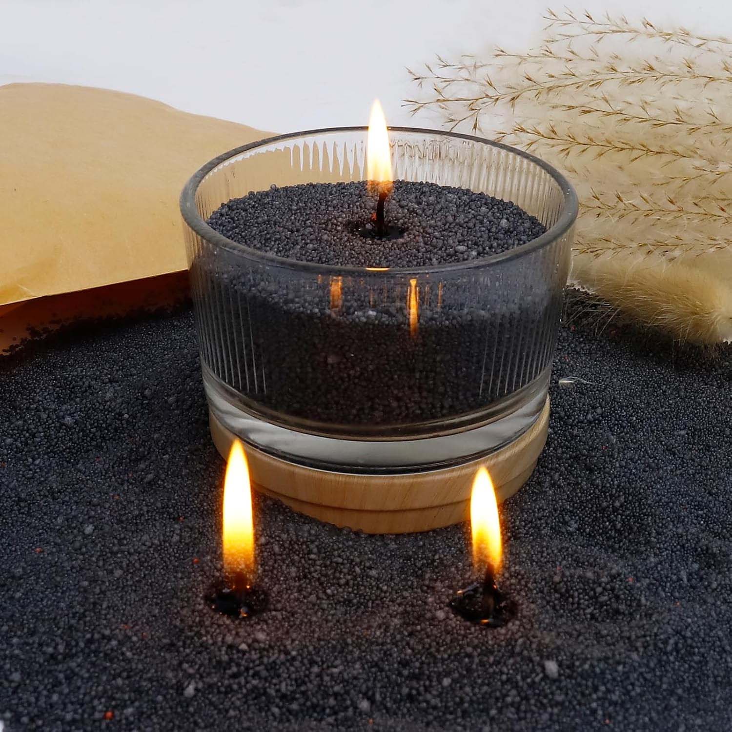 Candle Wick - Sable noir pour bougies avec mèche,