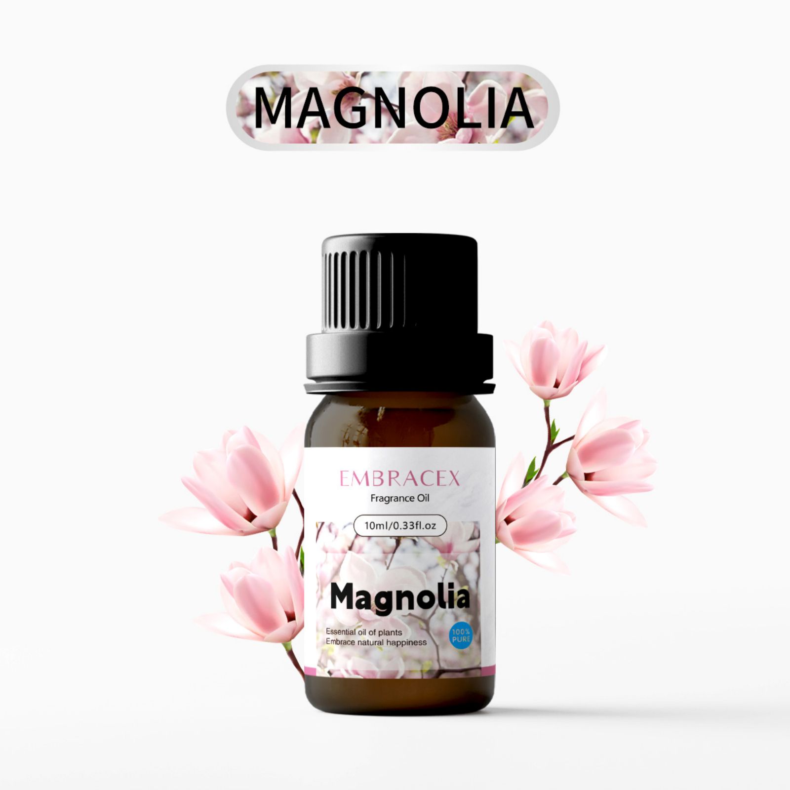 Candle Fragrance - Huiles parfumées au magnolia 10 ml,