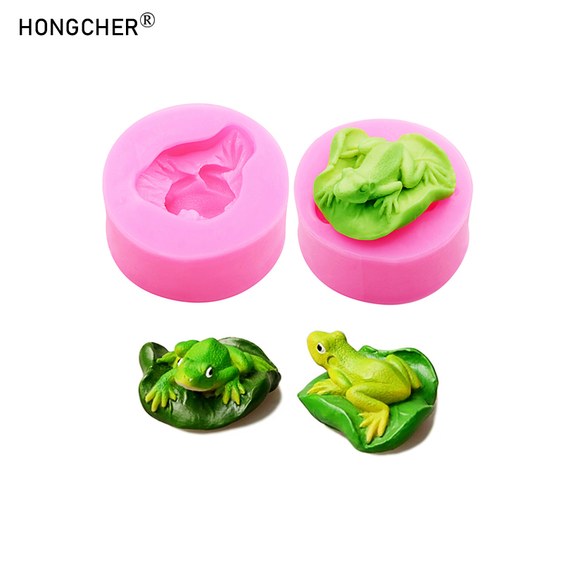 Candle Molds - Feuille de Lotus grenouille résine Micro