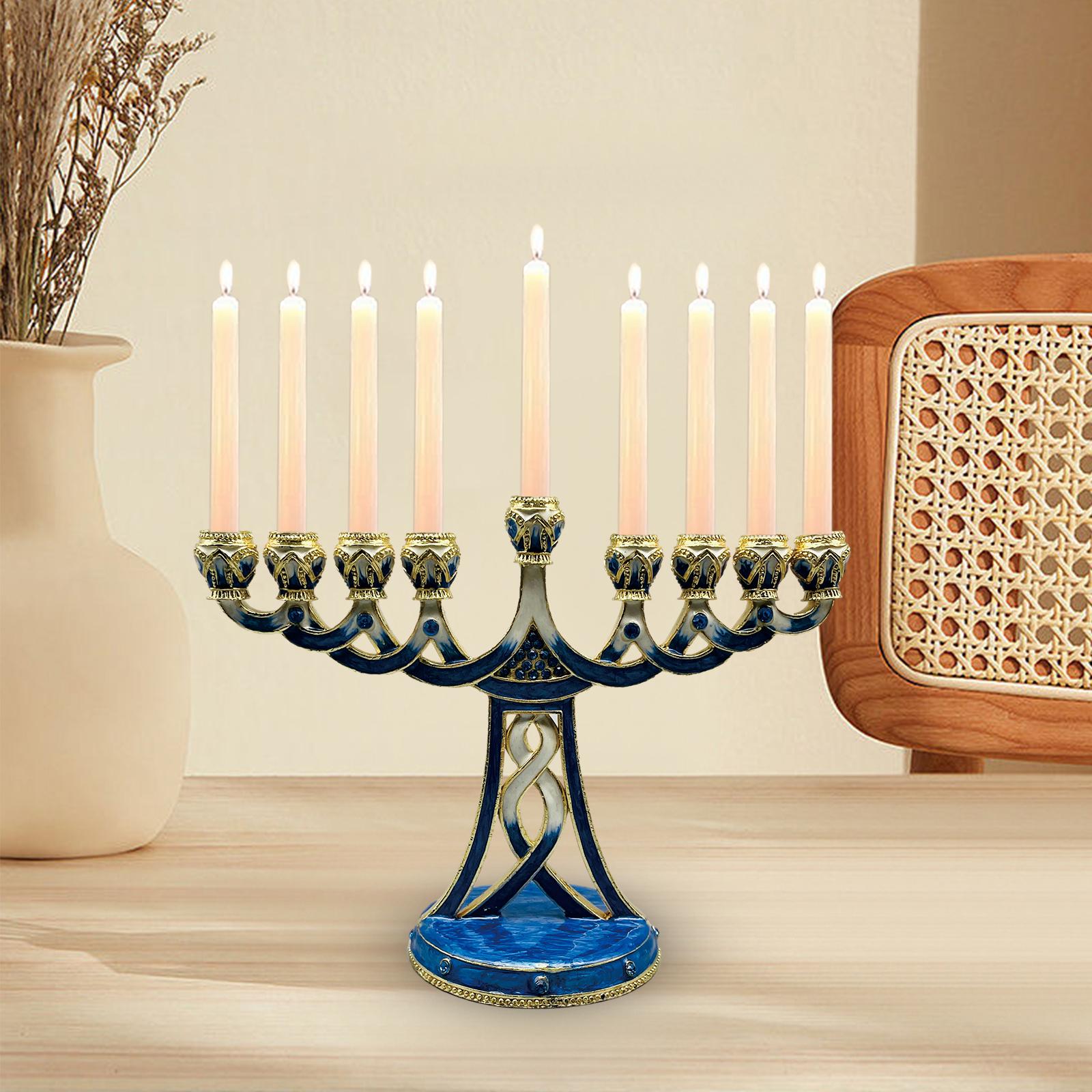 Porte-bougies Menorah émaillé, - Paraffin Wax avis et prix