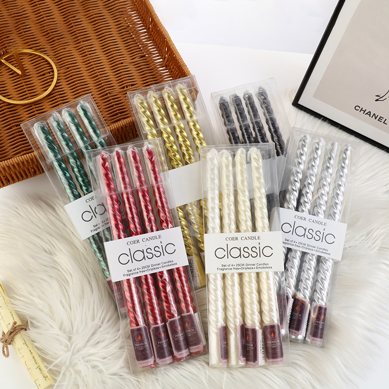 Bougies de chandelier filetées - Silk Candle avis et prix