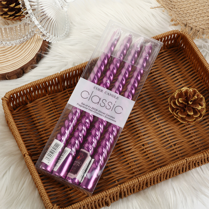 Bougies de chandelier filetées - Silk Candle avis et prix