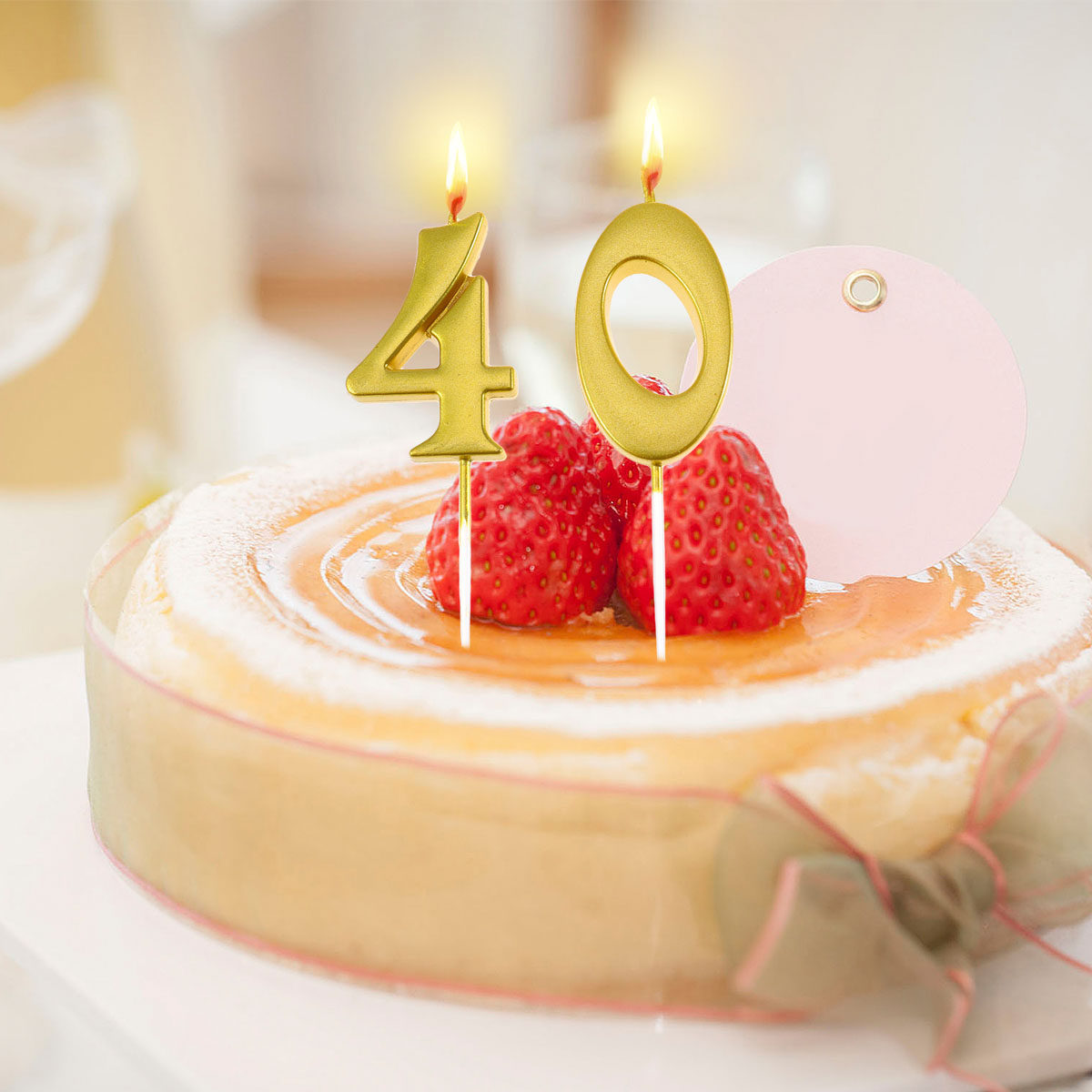 2 bougies d’anniversaire dorée - Paraffin Wax avis et prix