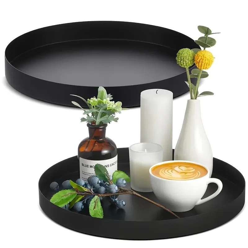 Plateau circulaire ABS noir mo - Silk Candle avis et prix