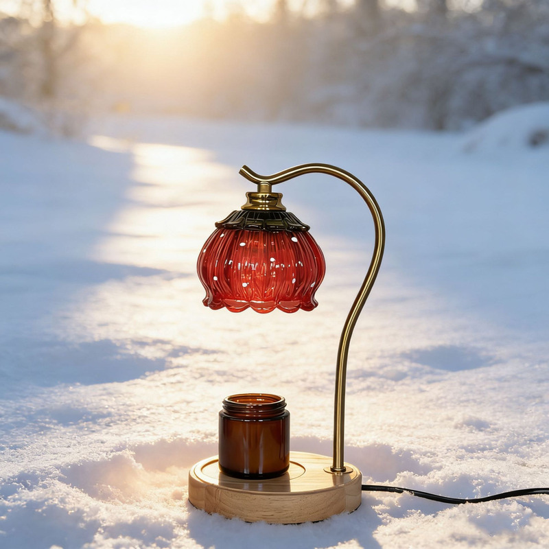 Lampe chauffe-bougie en verre  - Silk Candle avis et prix