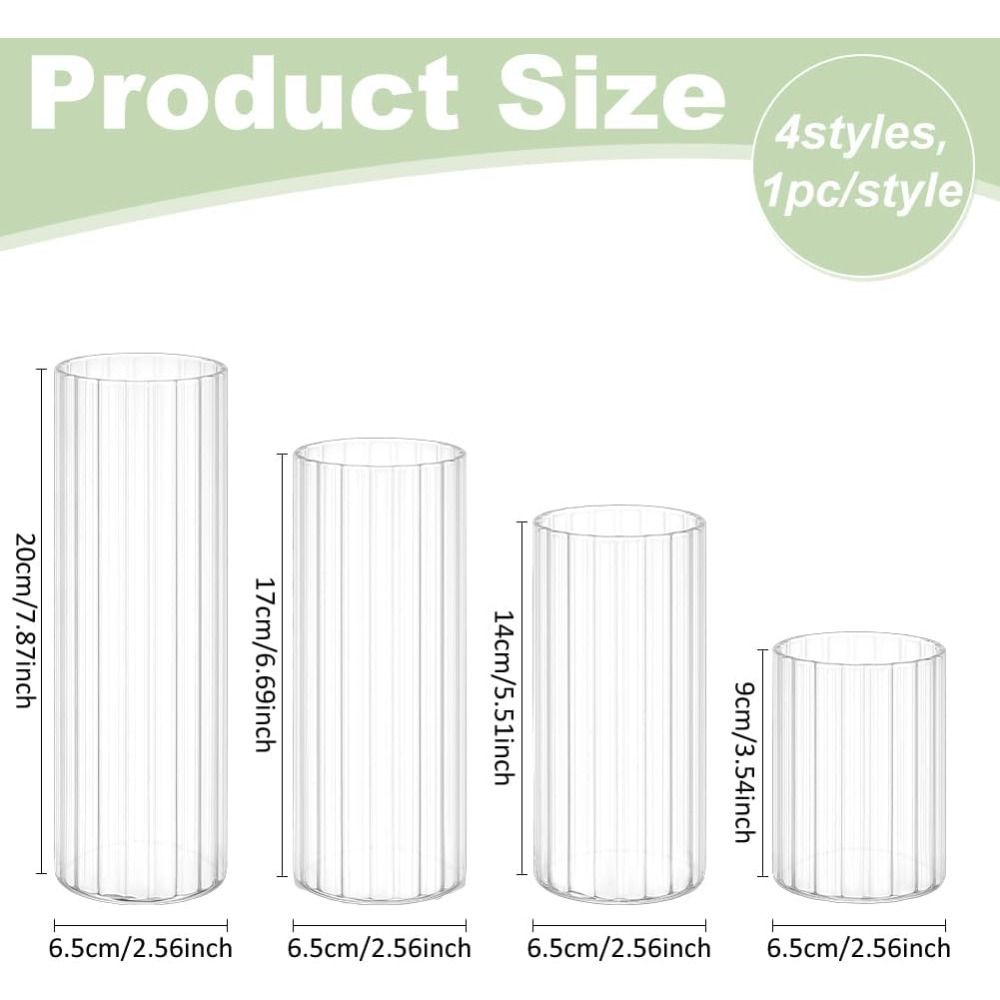 Vases cylindriques en verre de - Candle Containers avis et prix
