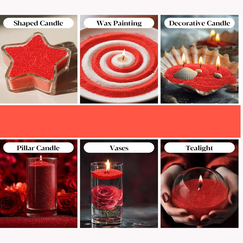 Bougies nacrées de sable vert  - Candle Making Kit avis et prix