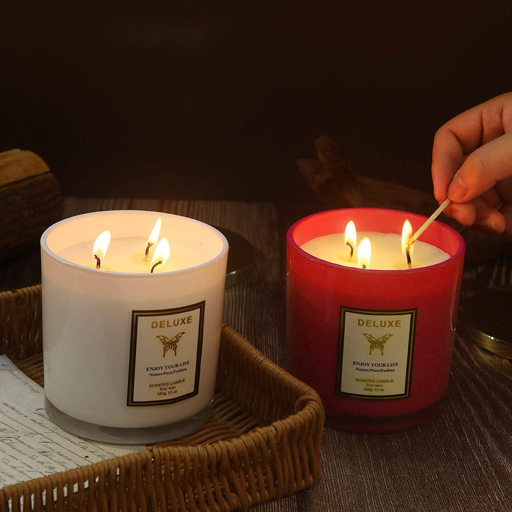Bougie parfumée en verre avec  - Soy Wax avis et prix