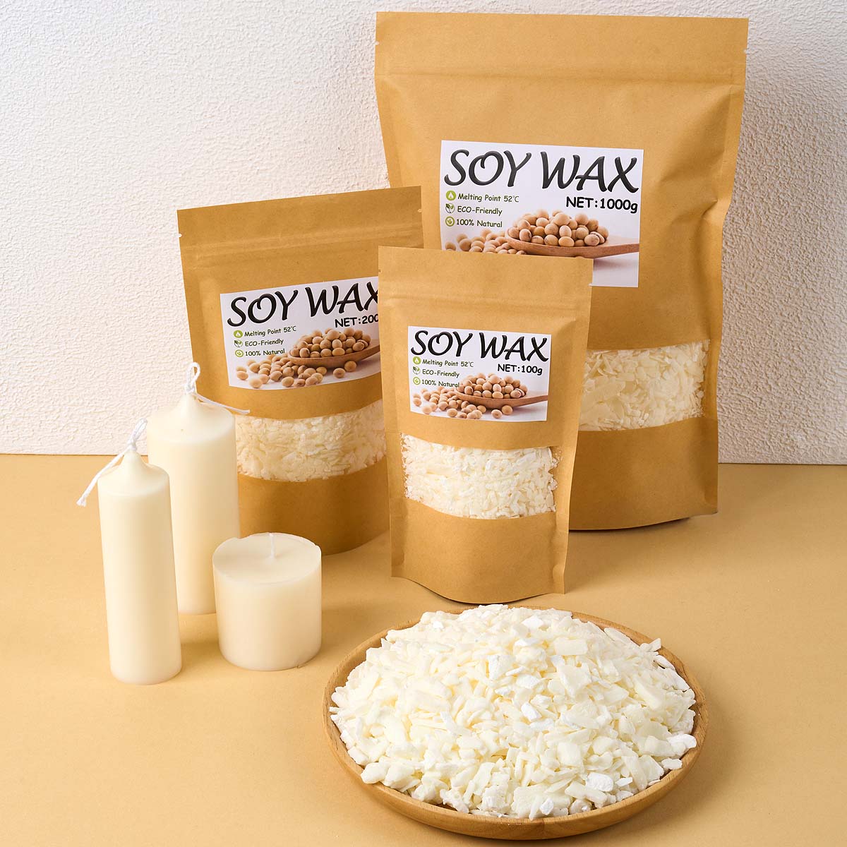 Cire de soja blanche Pure de 1 - Candle Making Kit avis et prix