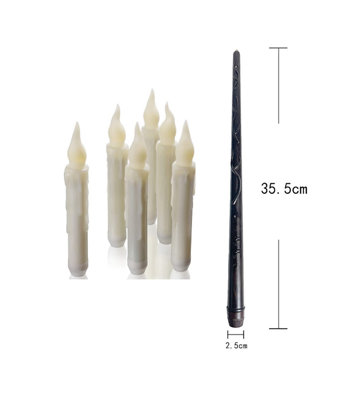 Bougies coniques sans flamme i - Candle Wick avis et prix