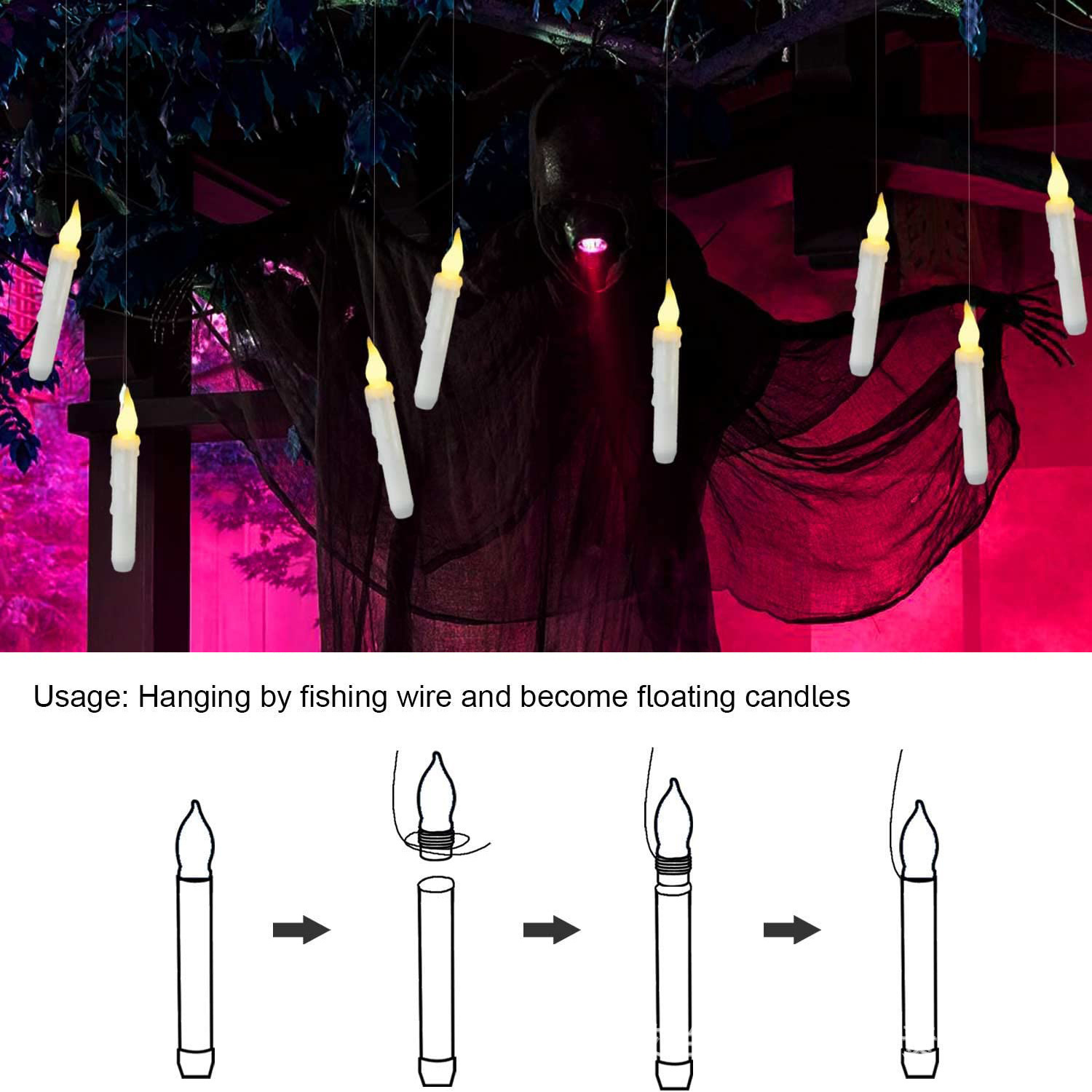 Bougies coniques sans flamme i - Candle Wick avis et prix