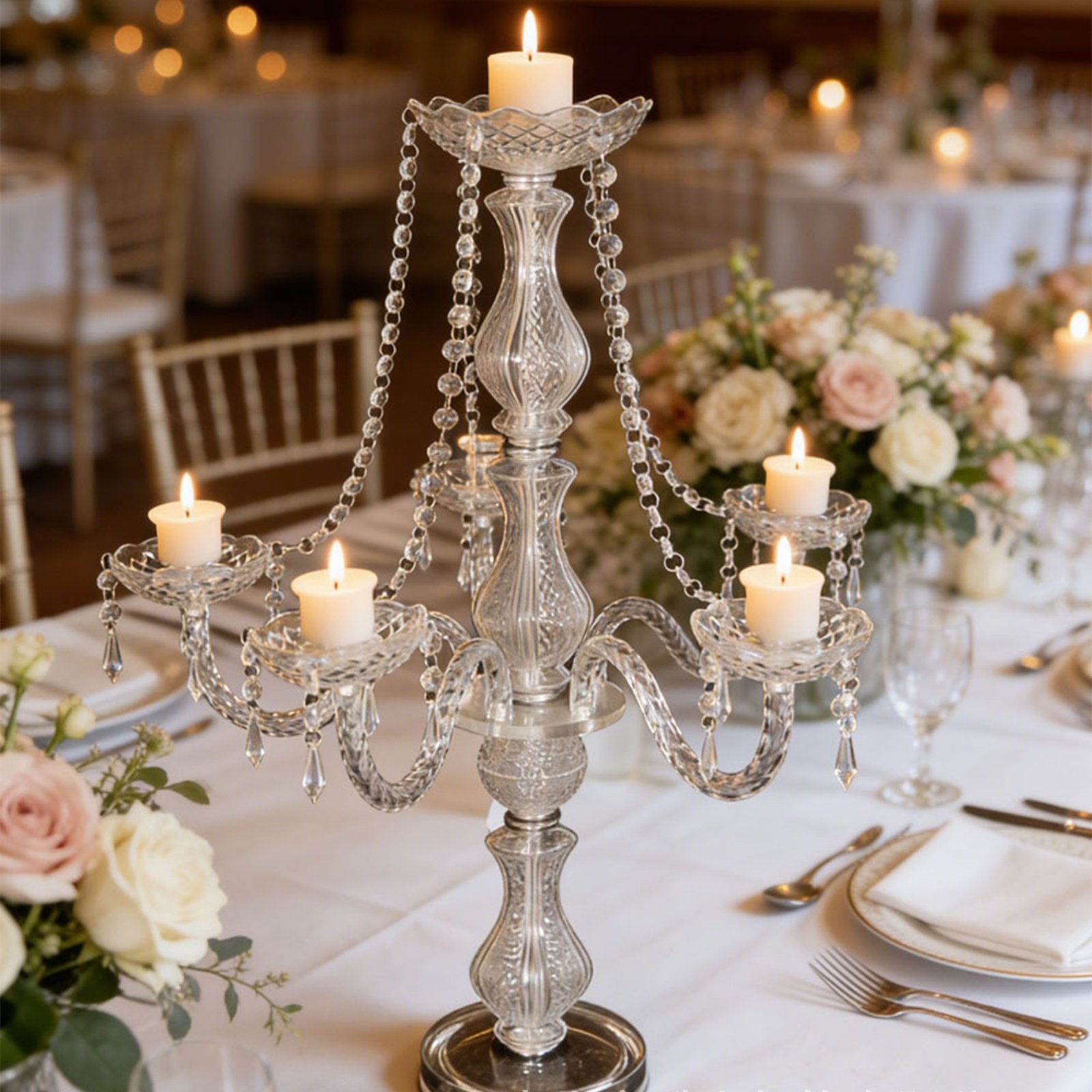 Candélabre en cristal élégant  - Silk Candle avis et prix