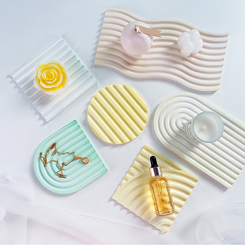 Moule de plateau ondulé rayé p - Candle Molds avis et prix