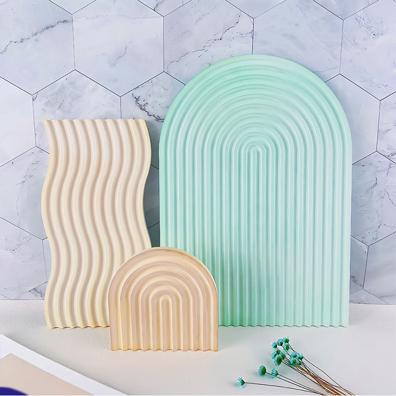Moule de plateau ondulé rayé p - Candle Molds avis et prix