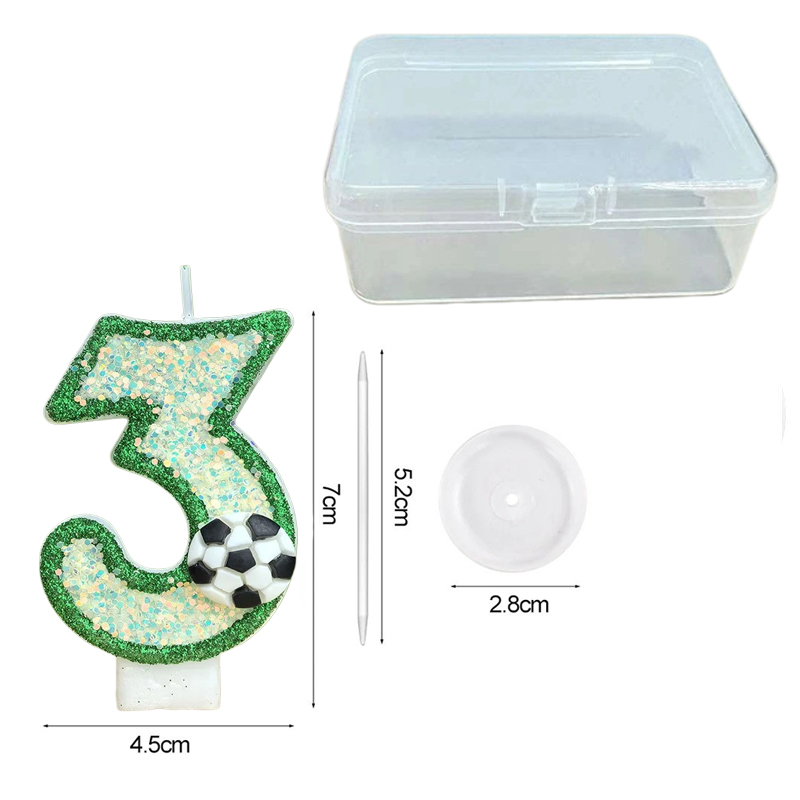 Bougies numérotées 3D de footb - Paraffin Wax avis et prix