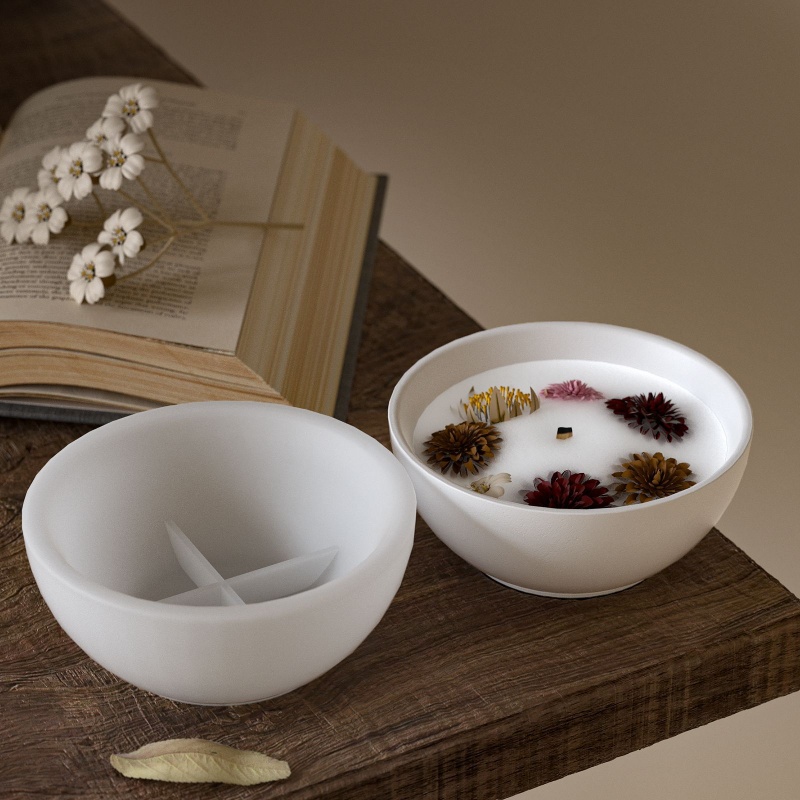 Bol de bougie rond en béton, m - Candle Containers avis et prix