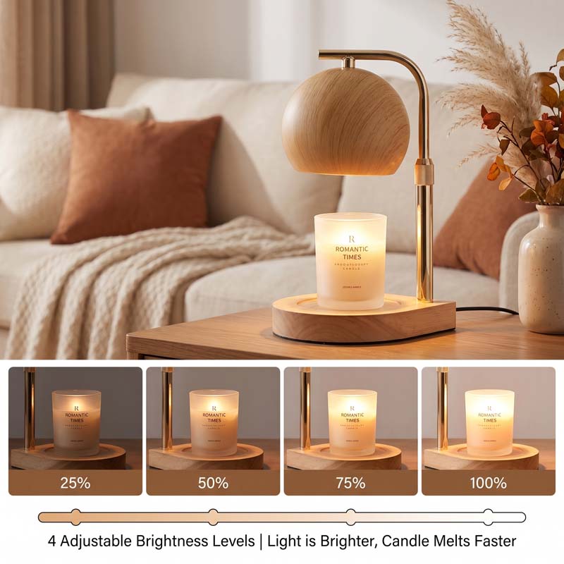 Lampe chauffe-bougie nordique  - Silk Candle avis et prix